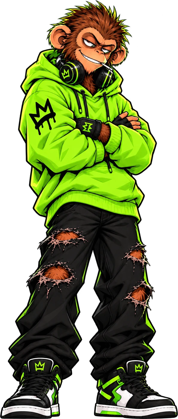 $APE — arms crossed